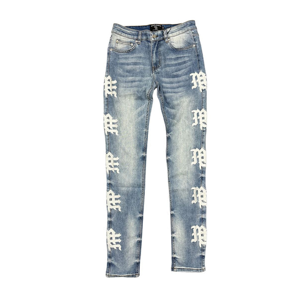 Mixed Emotions - Jeans Dark Blue Monogram Denim Dark Blue Wash