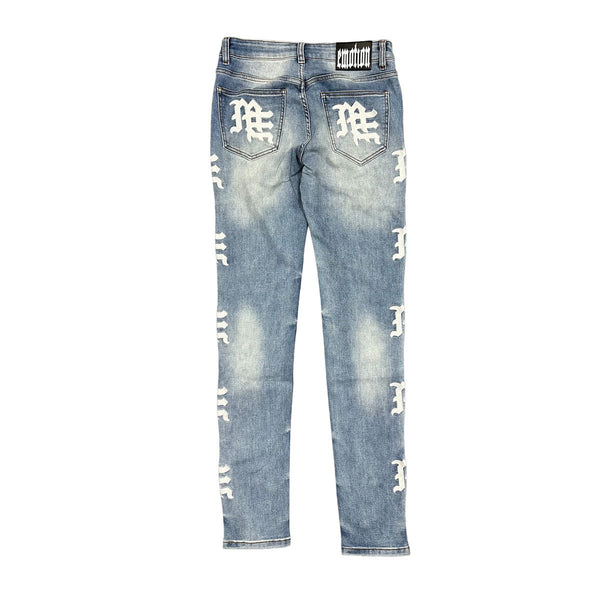 Mixed Emotions - Jeans Dark Blue Monogram Denim Dark Blue Wash