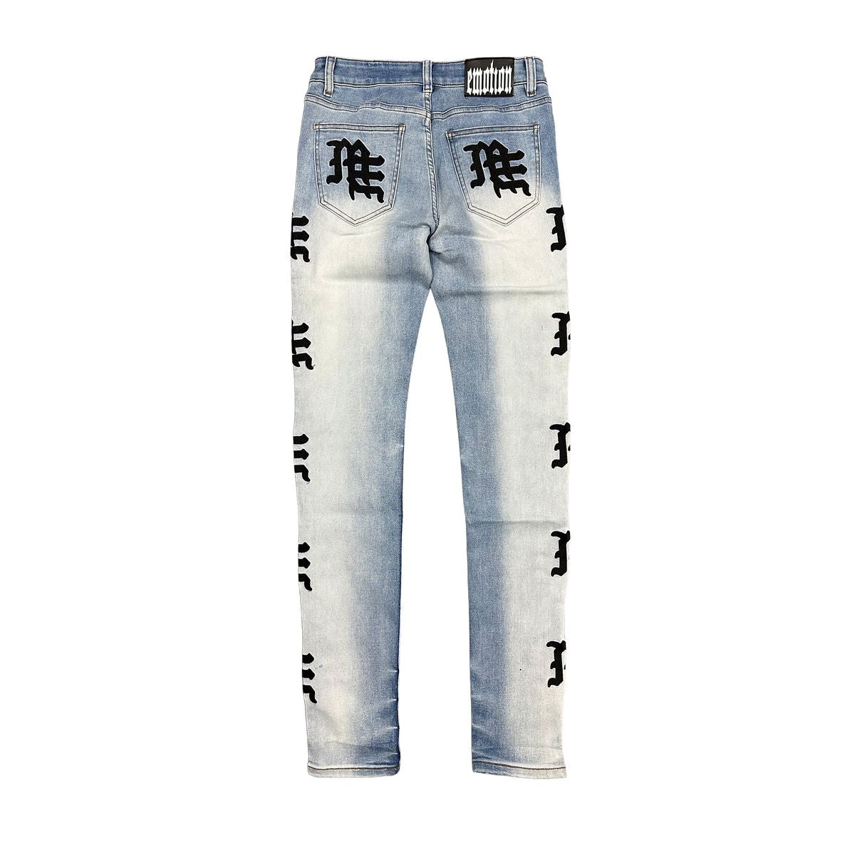 Mixed Emotions - Jeans Light Blue Monogram Denim Light Blue Wash