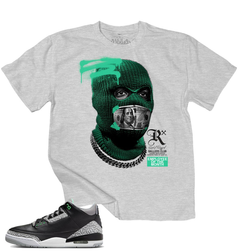 Rich & Rugged - Grey Green Employee of the Month Shirt