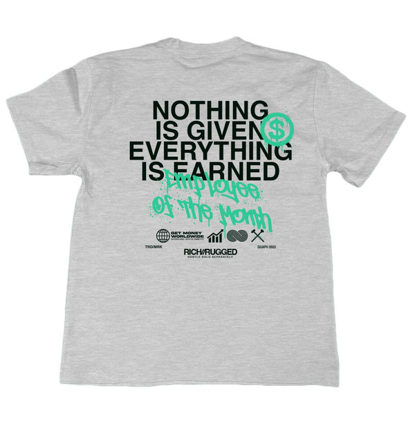 Rich & Rugged - Grey Green Employee of the Month Shirt