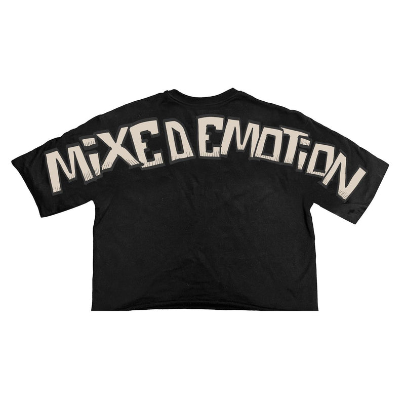 Mixed Emotions - Black Pirate Cropped Tee