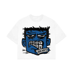 Mixed Emotions - Blue Monster Crop T Shirt