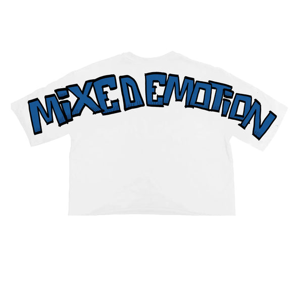 Mixed Emotions - Blue Monster Crop T Shirt