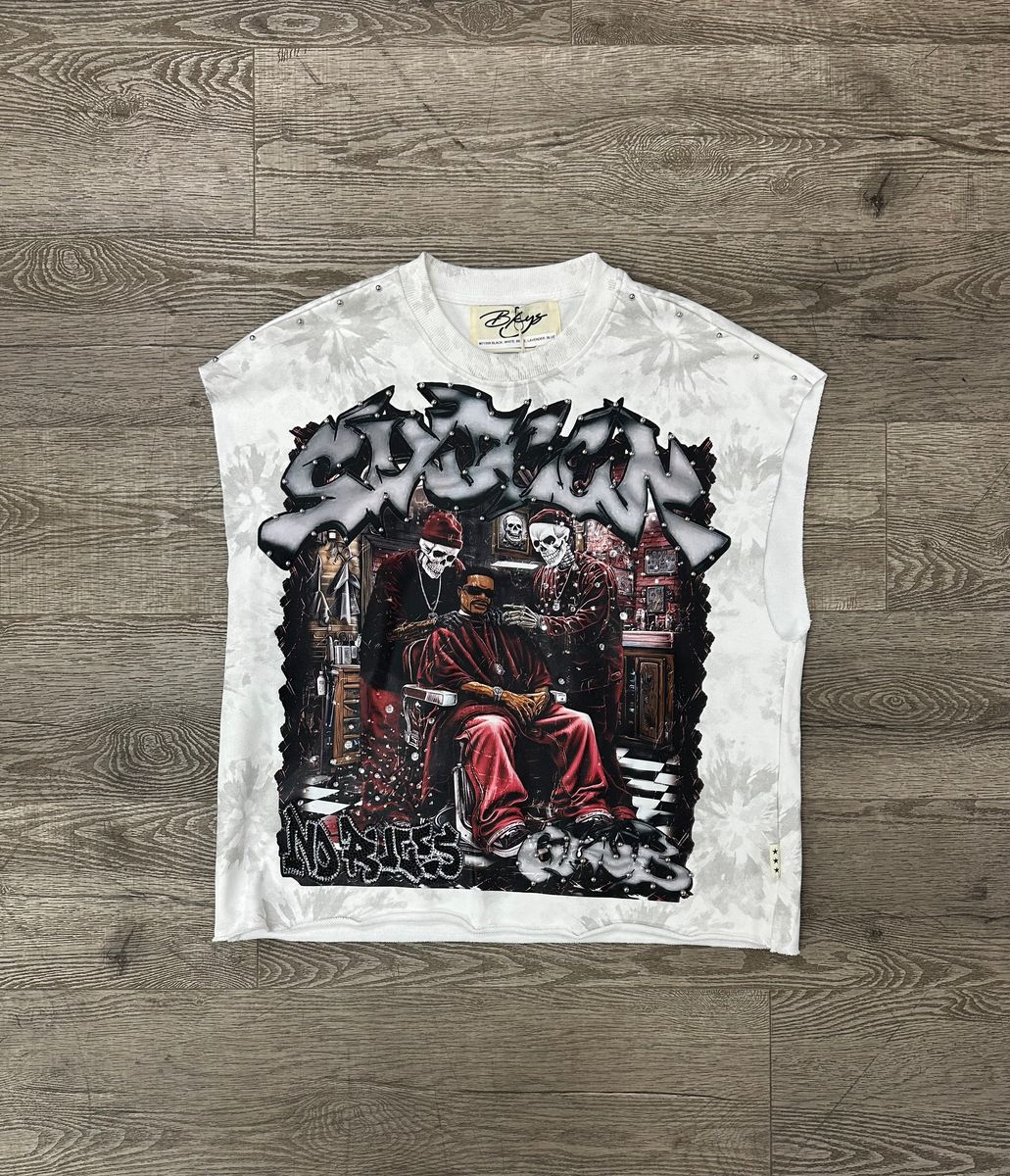 BKYS - Barber Shop Off White Sleeveless
