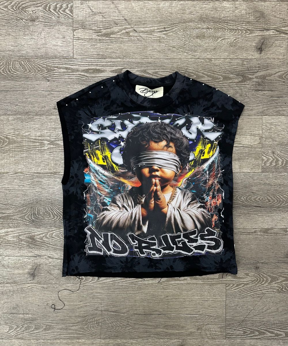 BKYS - Washed Black Angel Sleeveless