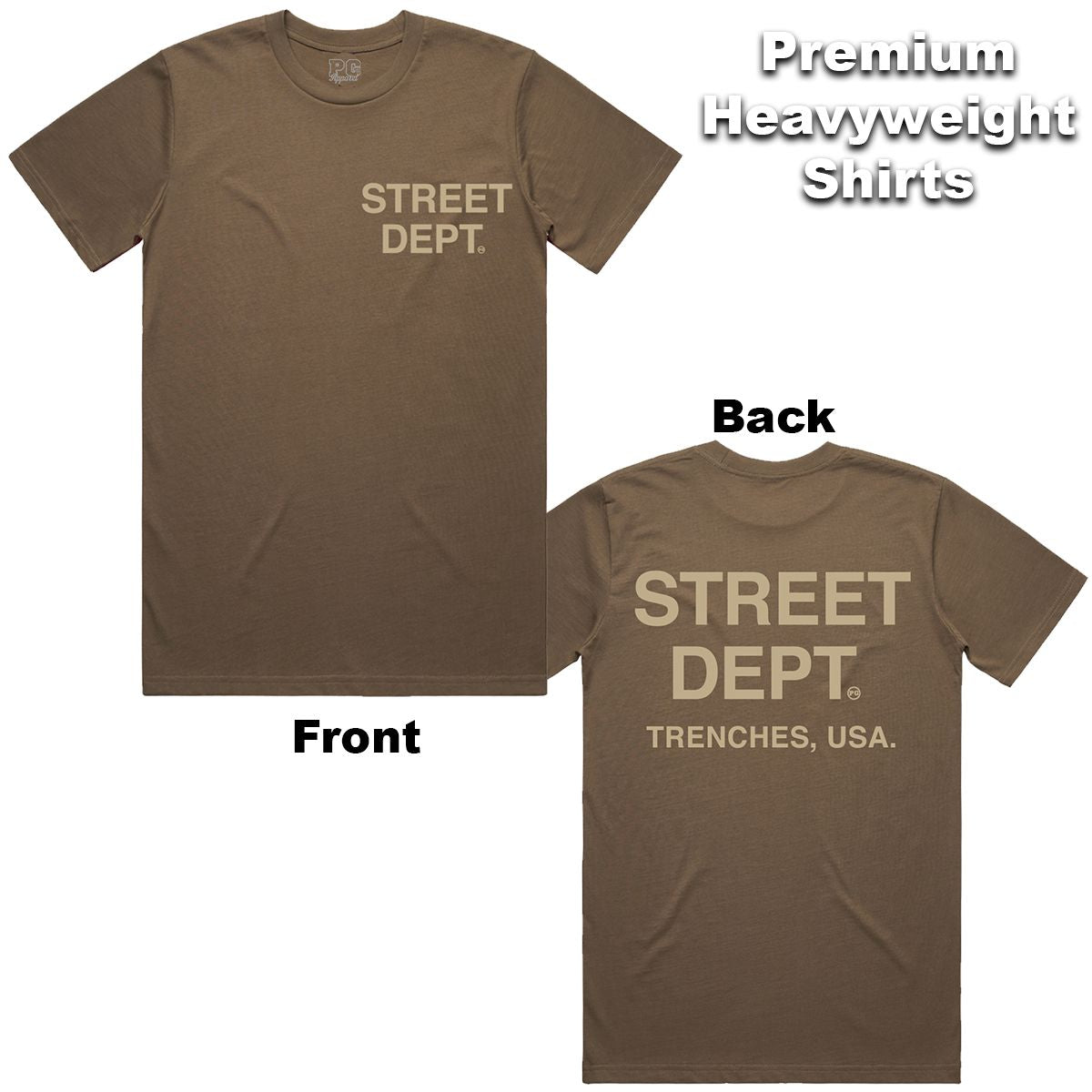 Street Dept - Brown Khaki Tee