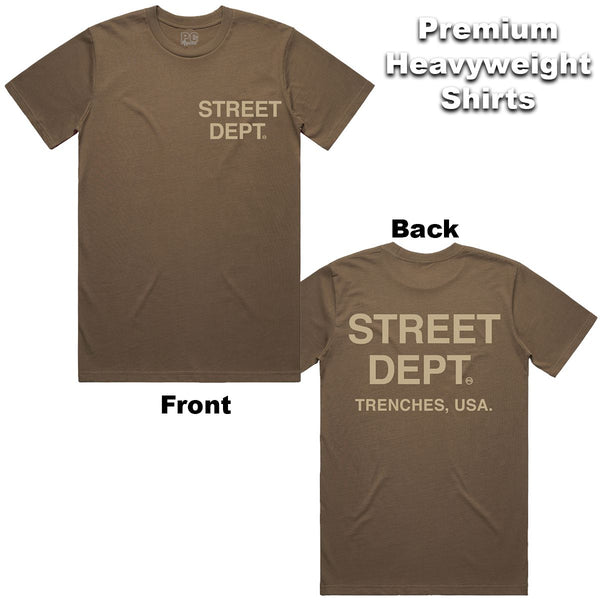 Street Dept - Brown Khaki Tee