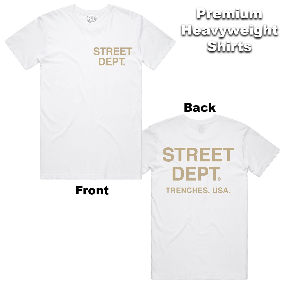 Street Dept - White Khaki Tee