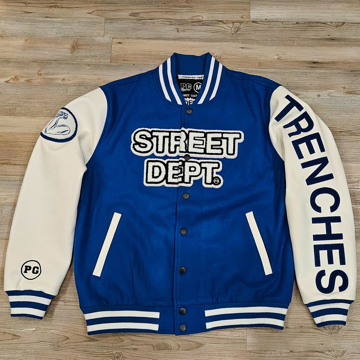 Street Dept - Royal Blue Varsity Jacket