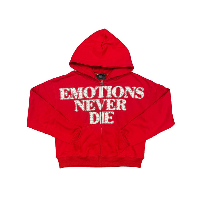 Mixed Emotions - Emotions Never Die Red Hoodie
