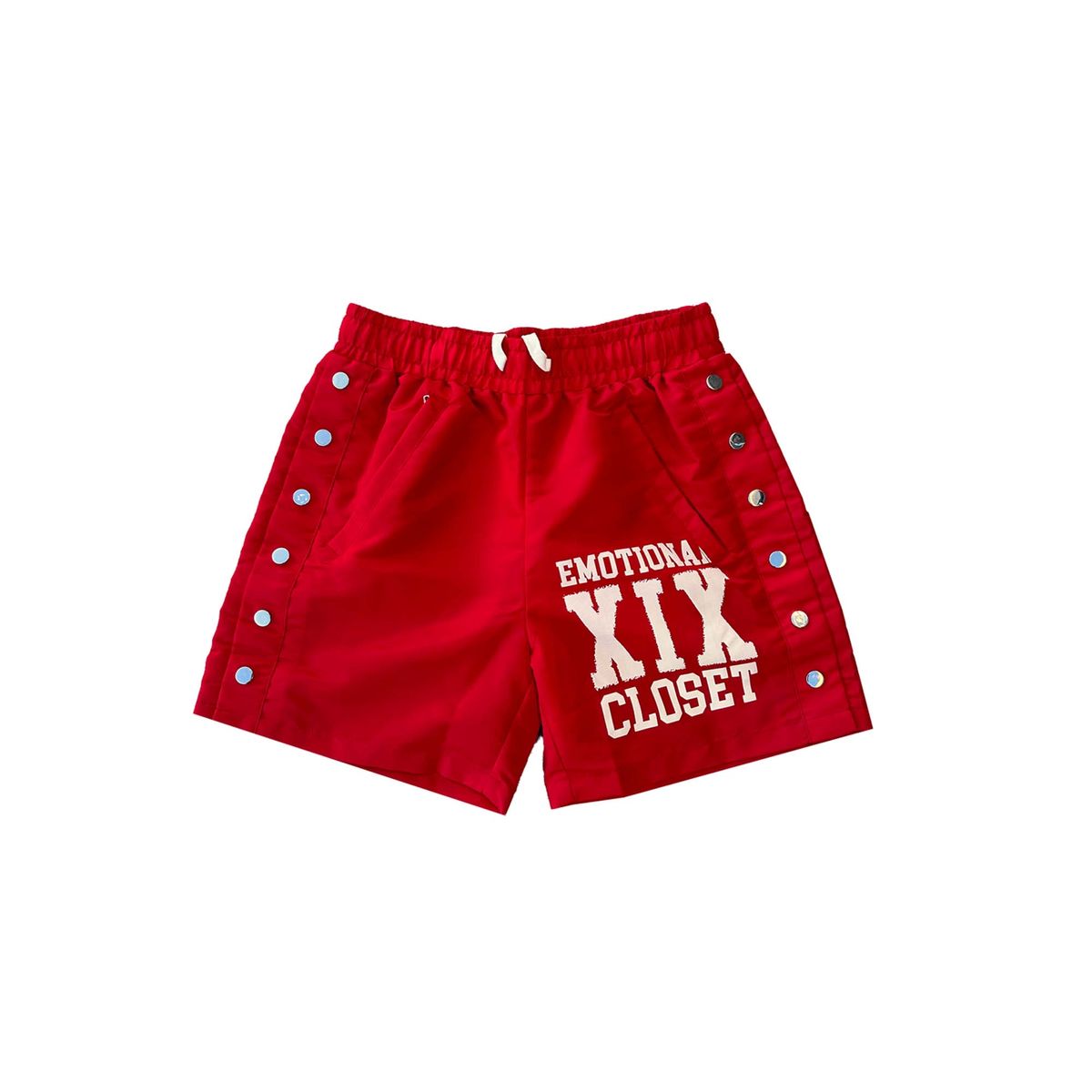 Mixed Emotions - Backyard Nylon Red Shorts