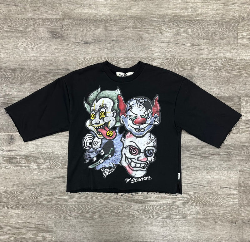 BKYS - Monster Club Black Crop Tee