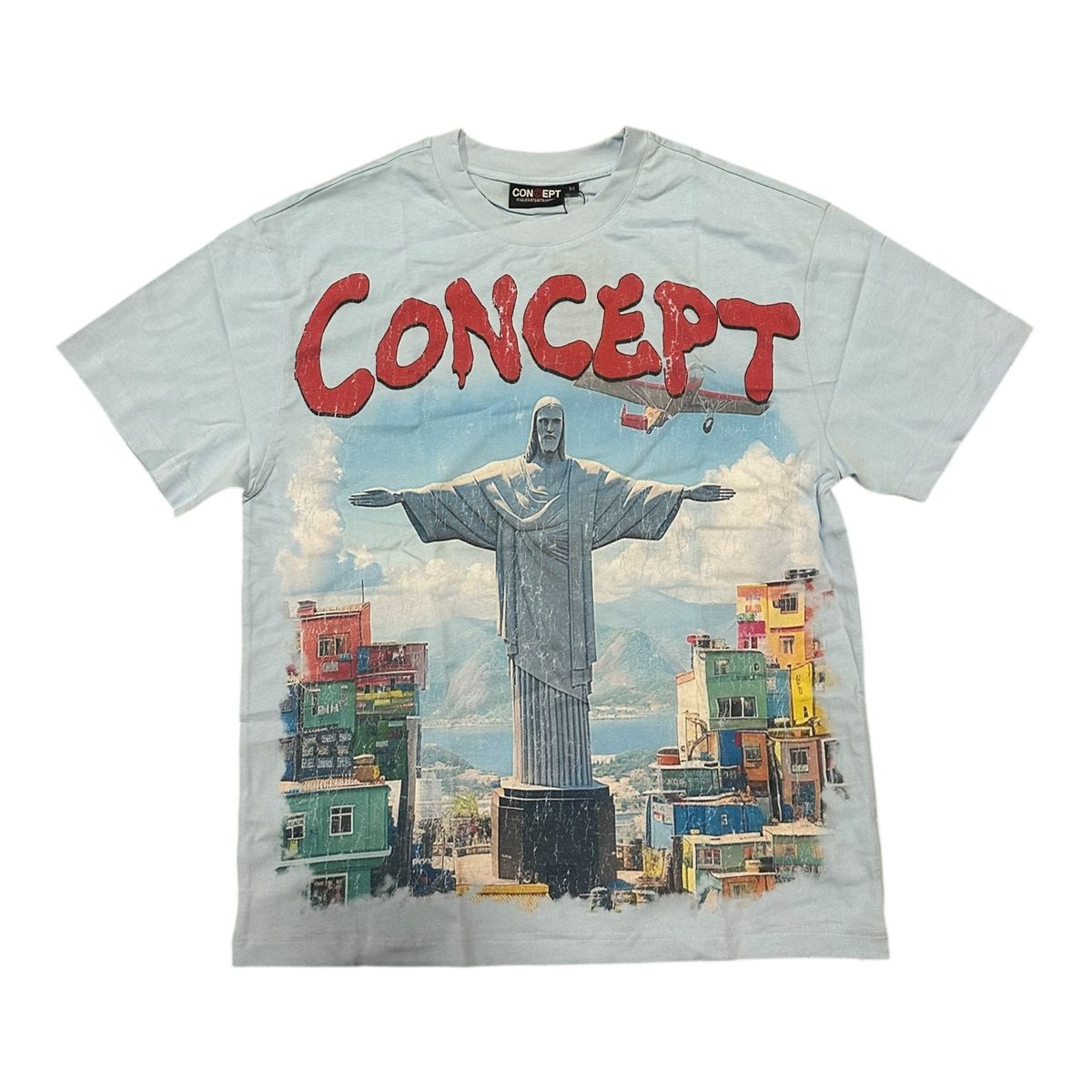 Lost In Paradise - Concept Sky Blue Tee - Designer Graphic Tee