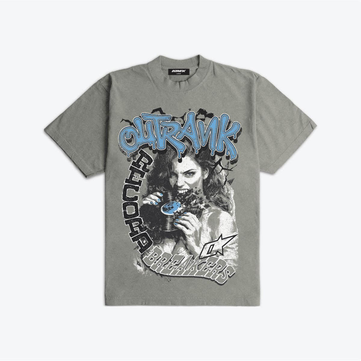 Jordan 5’s UNC Shirt Outrank - Record Breaker Wolfe Grey Tee