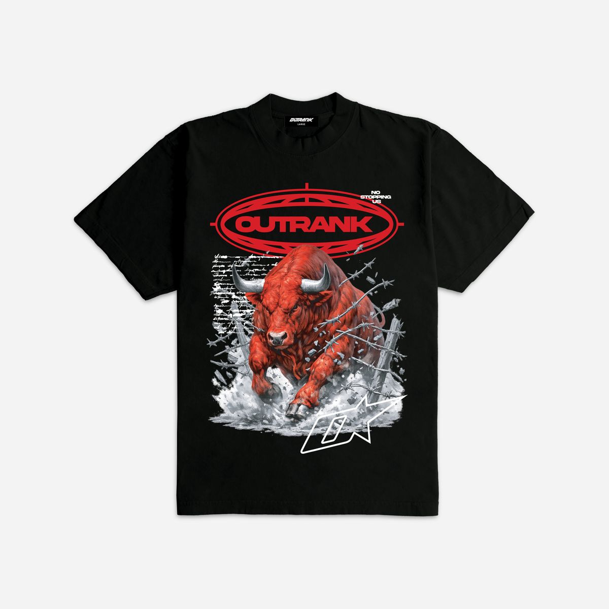 Outrank - No Stopping Us Black Red Tee