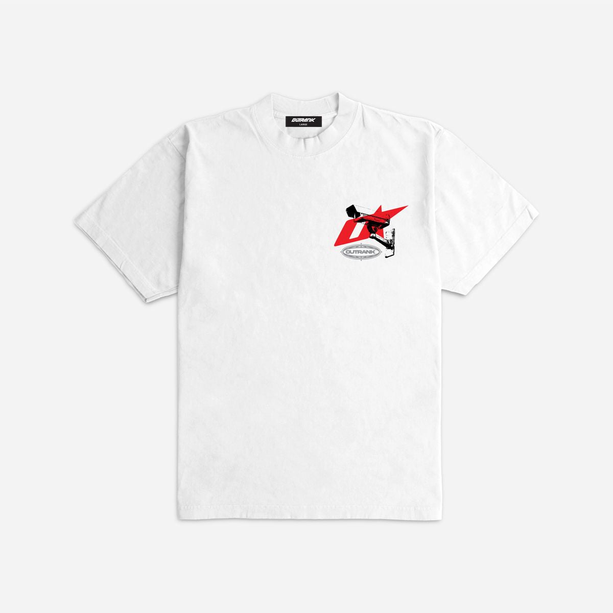Outrank - They Watch Me Win White Red Tee