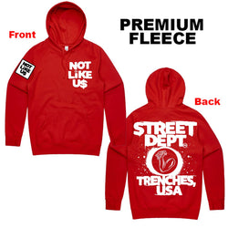 Street Dept - Not Like Us Red Hoodie