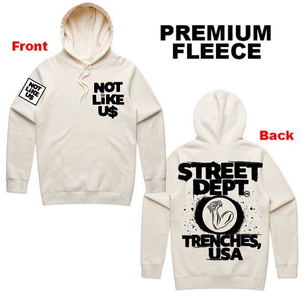 Street Dept - Not Like Us Cream Hoodie