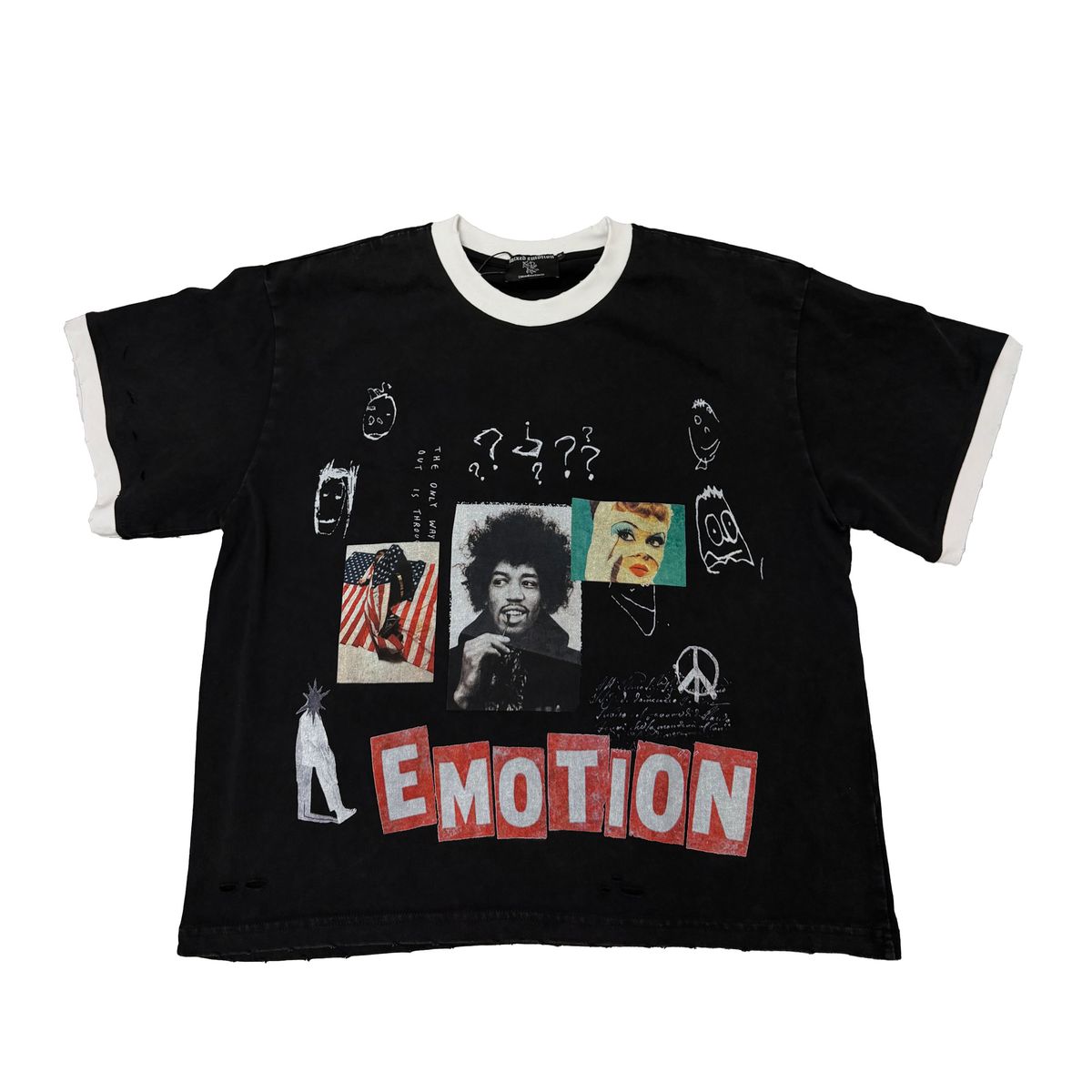 Mixed Emotions - Static Black Tee
