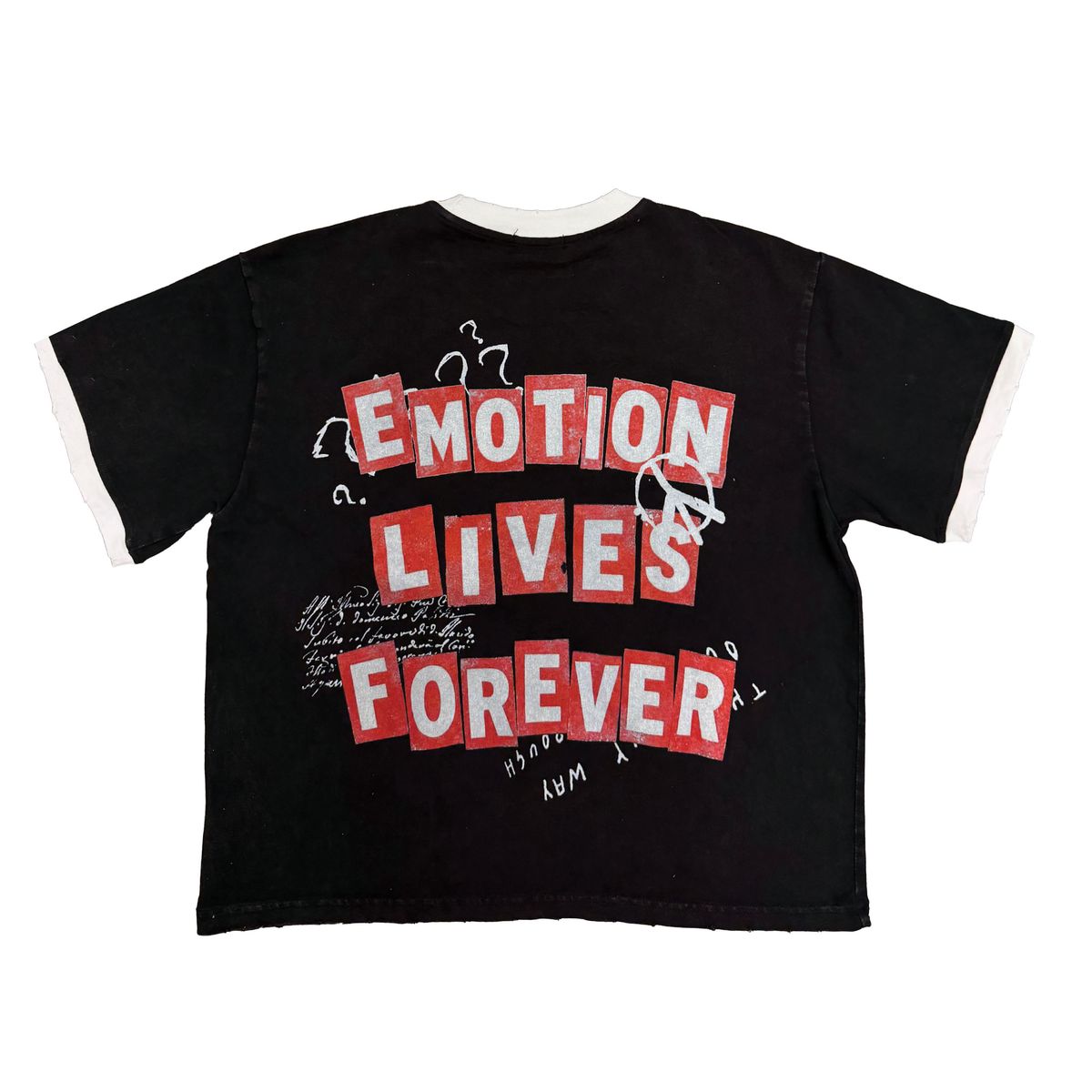 Mixed Emotions - Static Black Tee