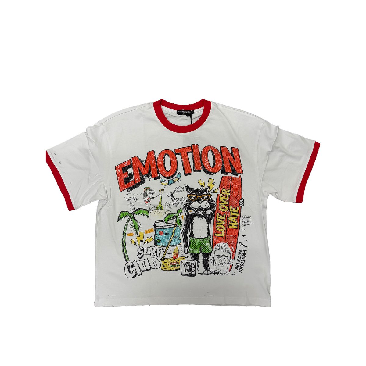 Mixed Emotions - Surf Club White Tee