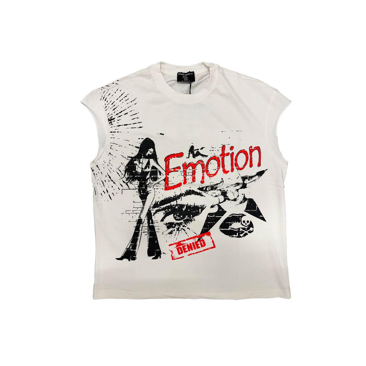 Mixed Emotions - Starboy White Sleeveless