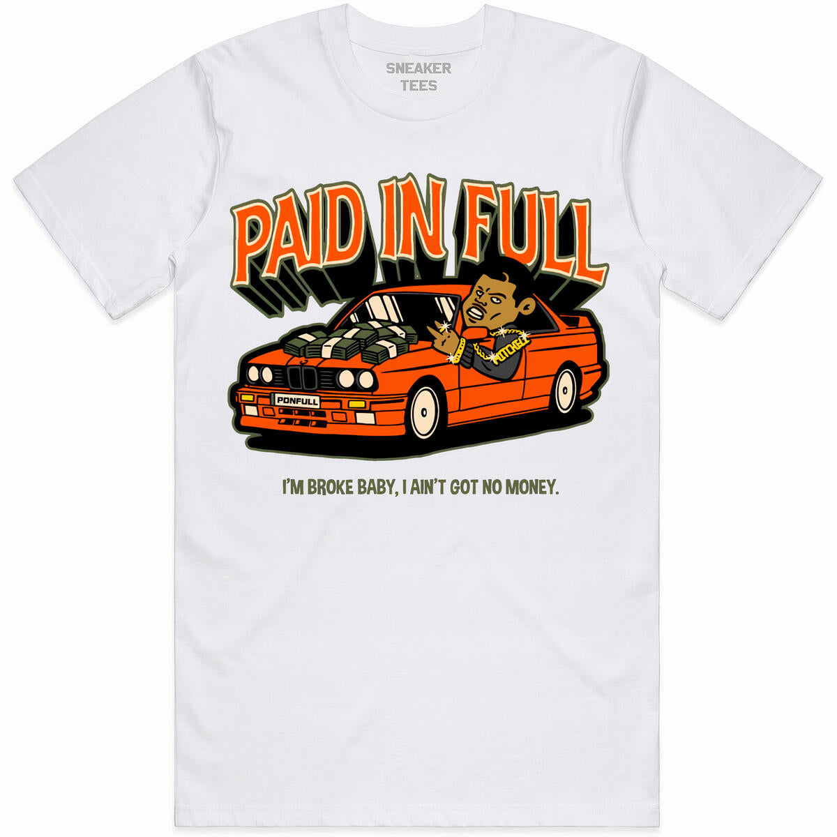 Jordan 5 Olive 5s Shirt to Match - White Sneaker Tees - Paid