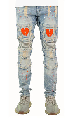 Focus Heart Jean 3201 Heart  Blue / Orange