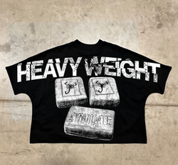 Syndicate - Heavy Weight Black Crop Tee