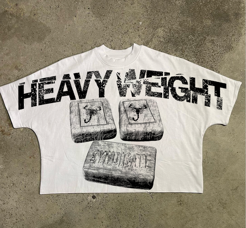 Syndicate - Heavy Weight White Crop Tee