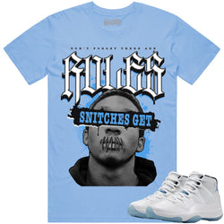 Jordan 11 Legend Blue Columbia 11s Sneakers Tee Snitches Get