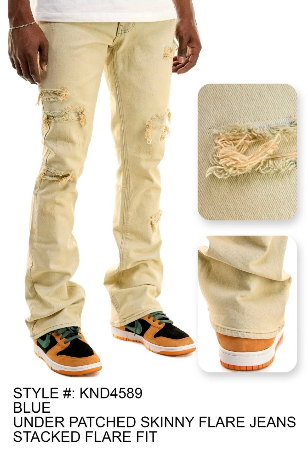 KDNK - KND4589 Khaki / Tan Jean