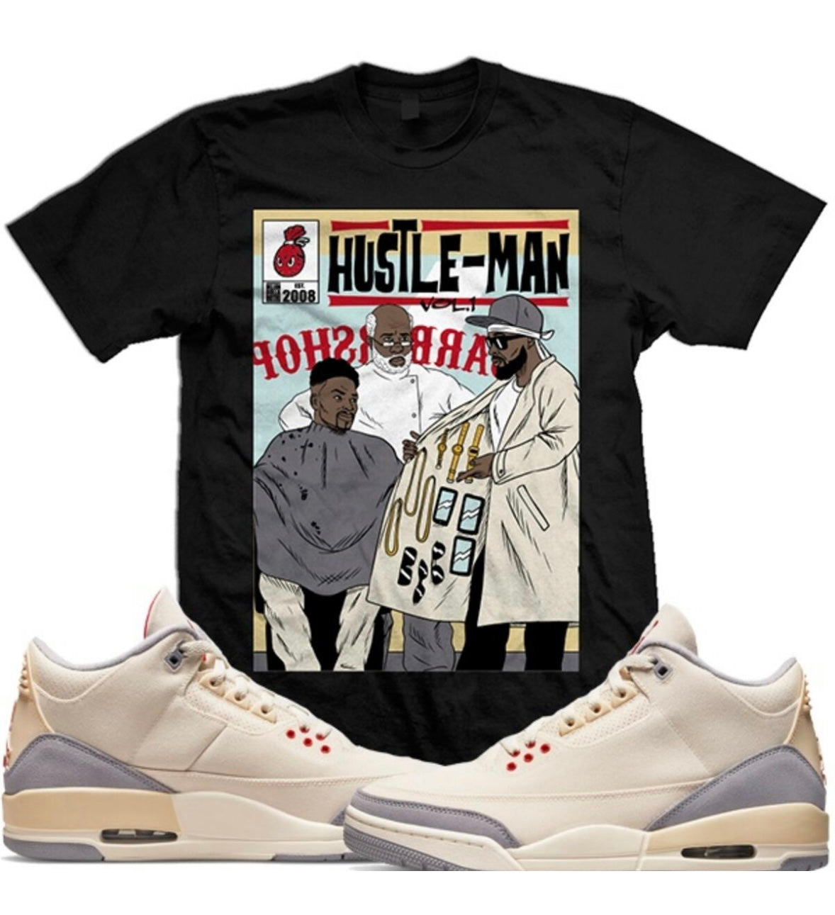 Million - Hustle Man Black Tee