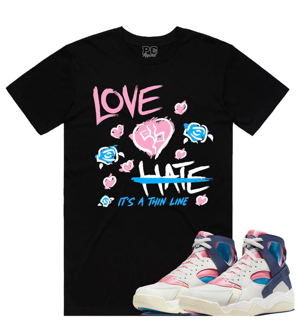 Planet Of Grapes - Love & Hate Black / Pink Tee