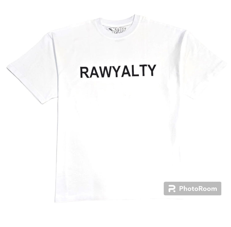 Rawalty - essentials Rawalty White / Black Tee