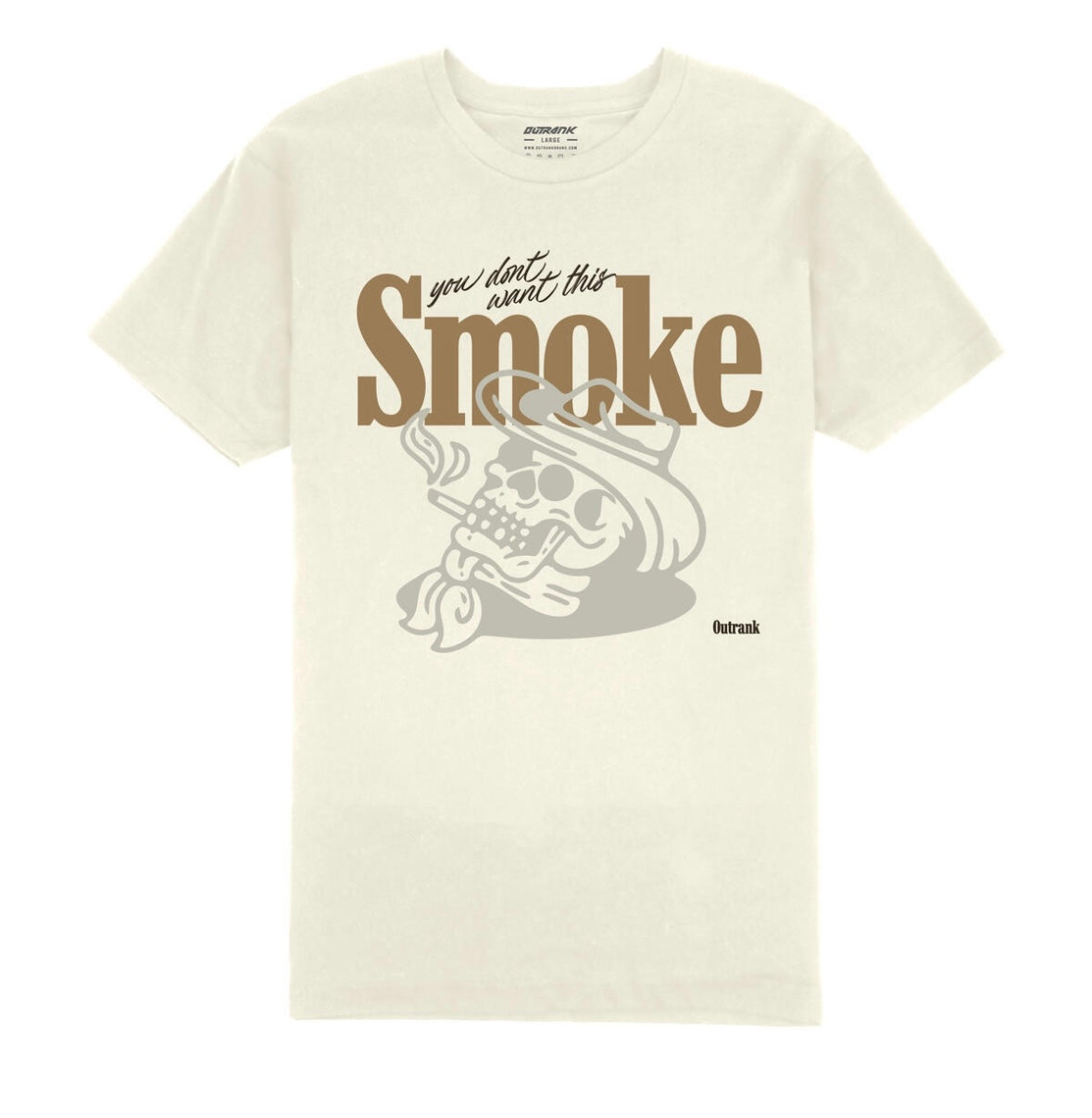 Outrank - Smoke Khaki Tee