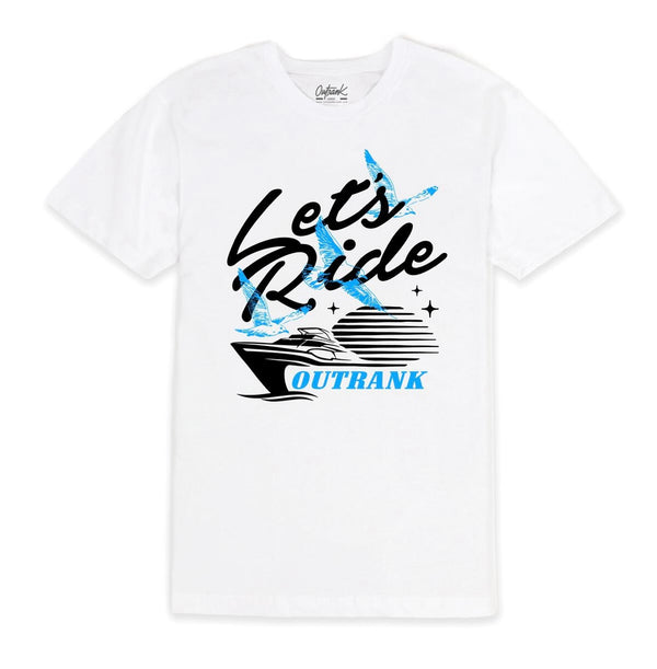Outrank - Let’s Ride White Tee
