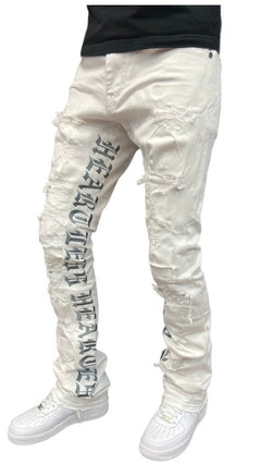 Focus - 3449 White / Grey Jean