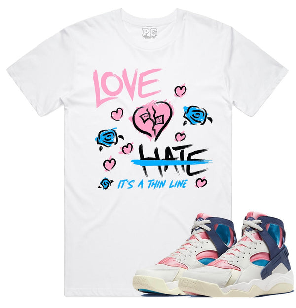 Planet Of Grapes - Love & Hate White / Pink Tee