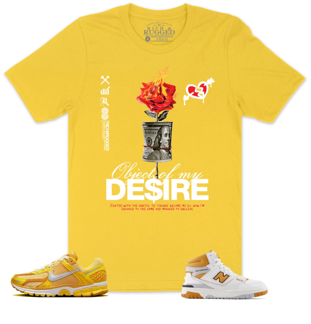 Rich & Rugged - Desire Yellow Tee