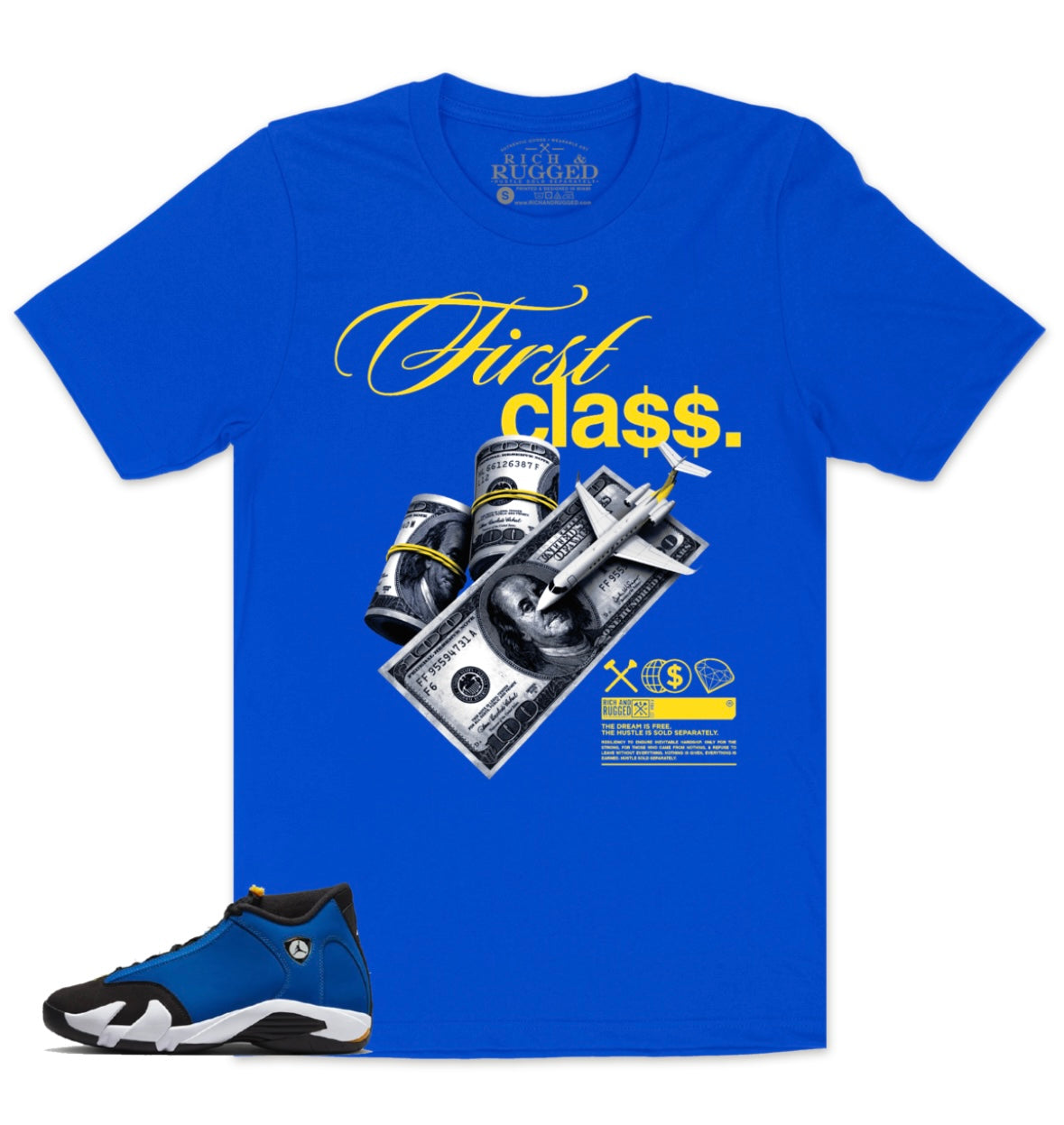 Rich & Rugged - First Class Royal Blue Tee