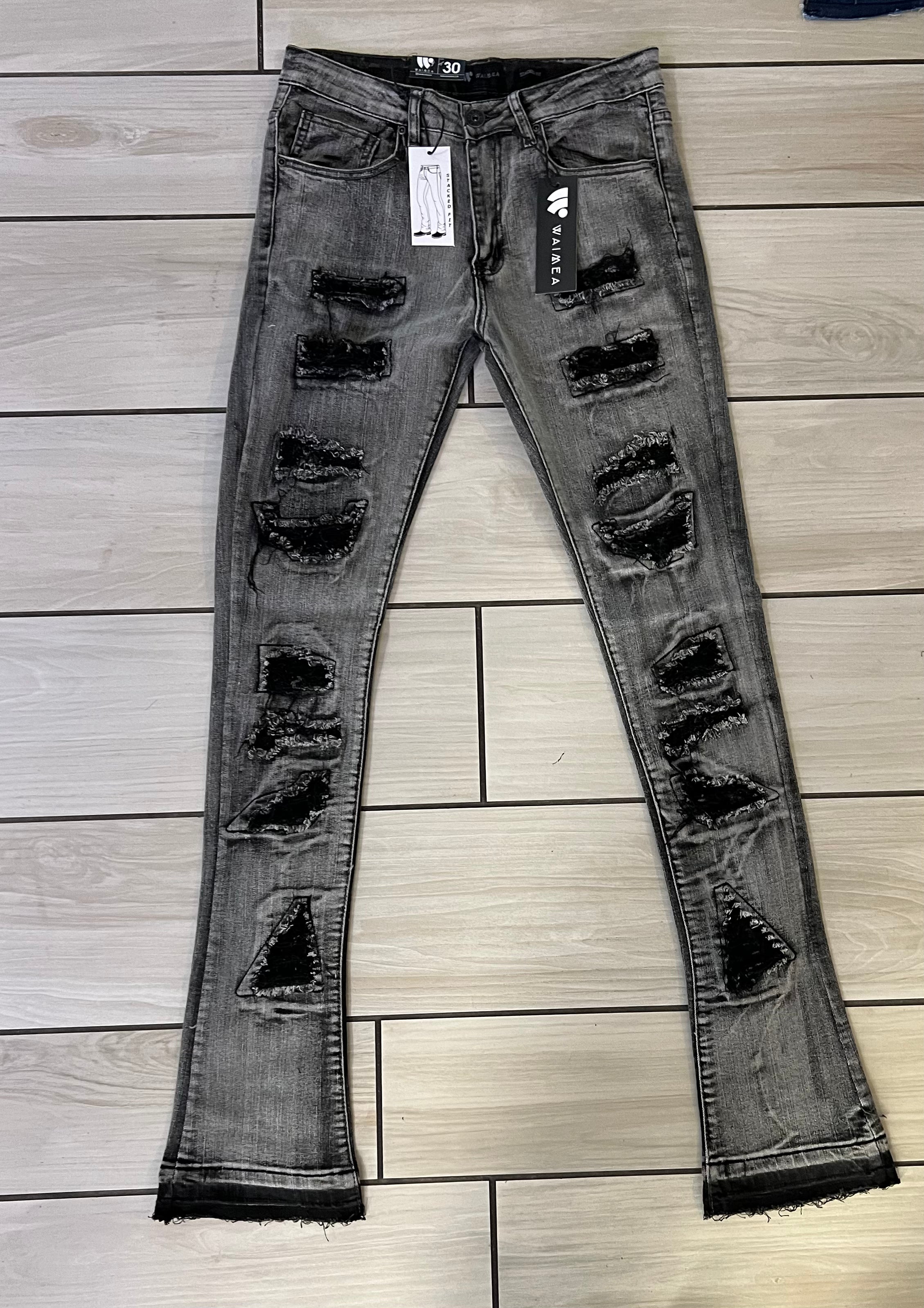 Waimen - M5218D Black Wash Jean