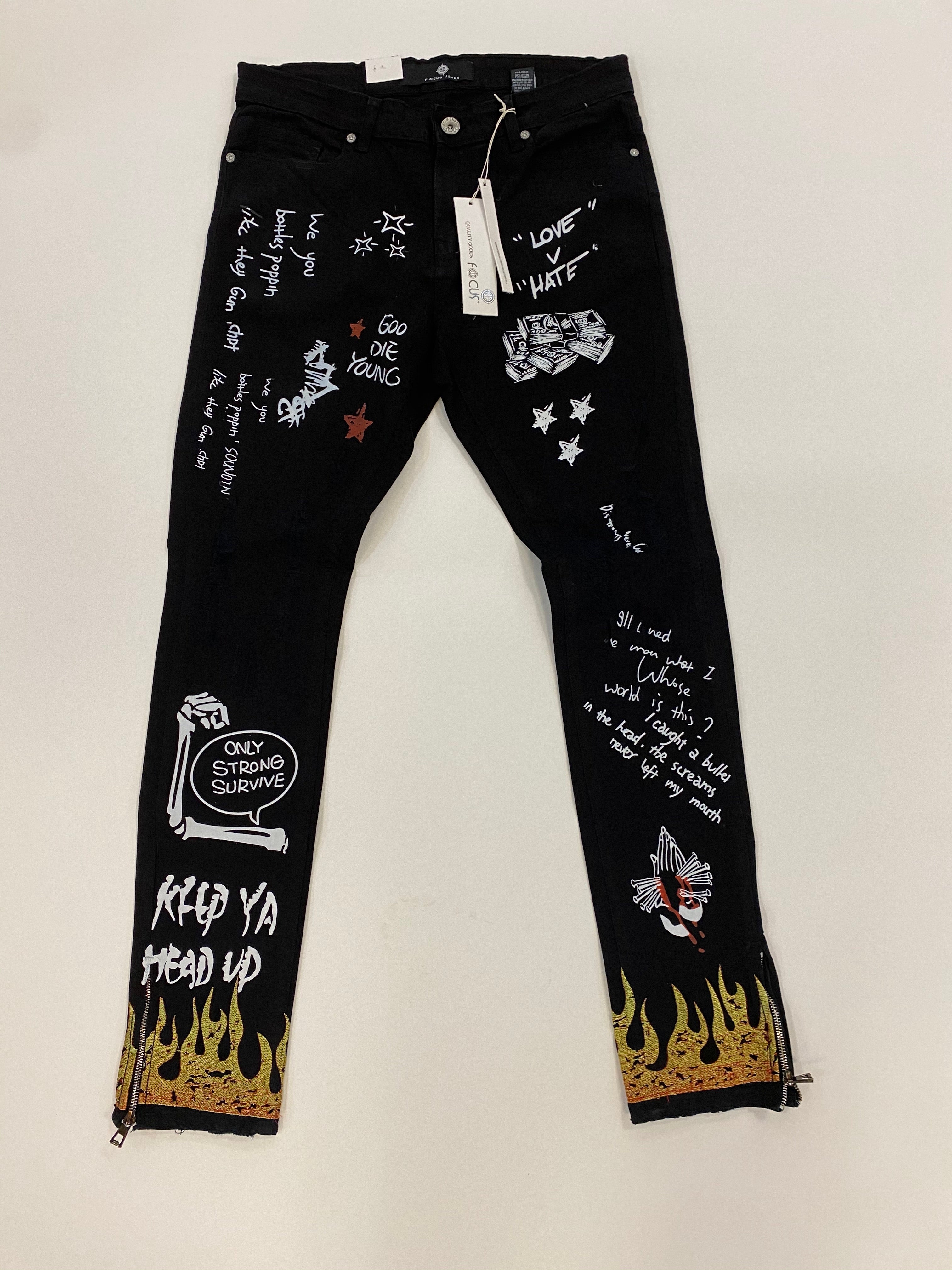 Focus - Jean Graphic Black