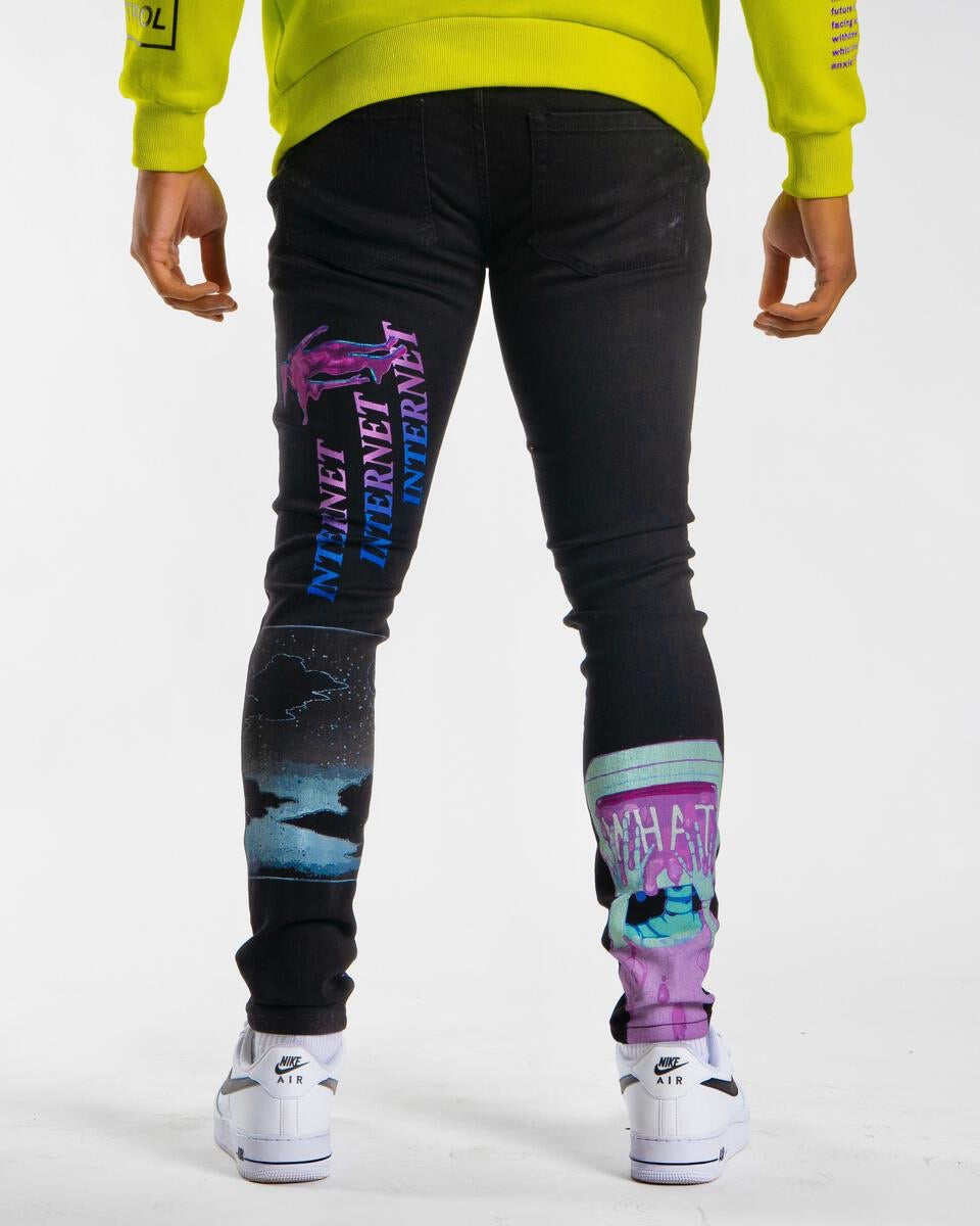 Sugar Hill - ANXIETY JEANS (BLACK) (SH-SPR1-20-13)