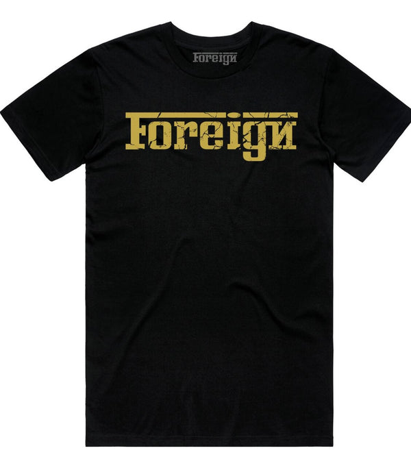 Foreign - Black / Gold Tee
