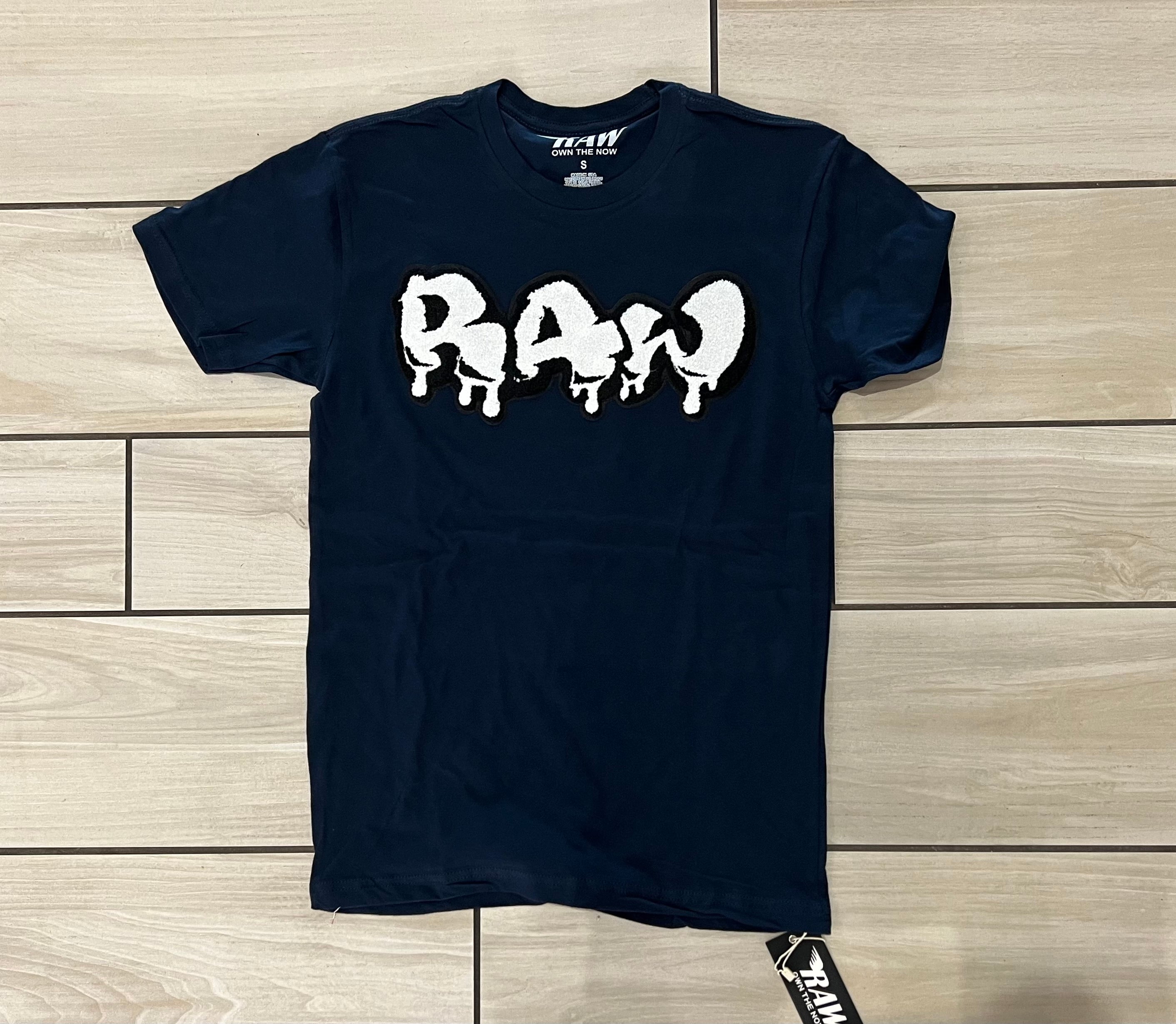 Rawalty - Drip Raw Navy White Tee