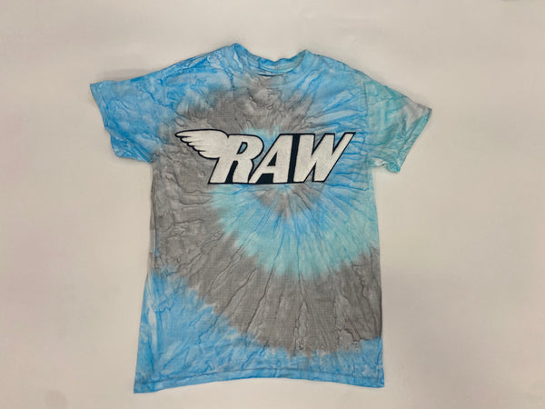 Rawyalty- RAW Tye Dye Blue Tee