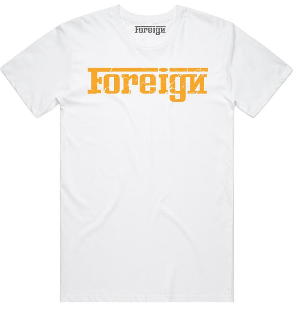 Foreign - White / Gold Tee
