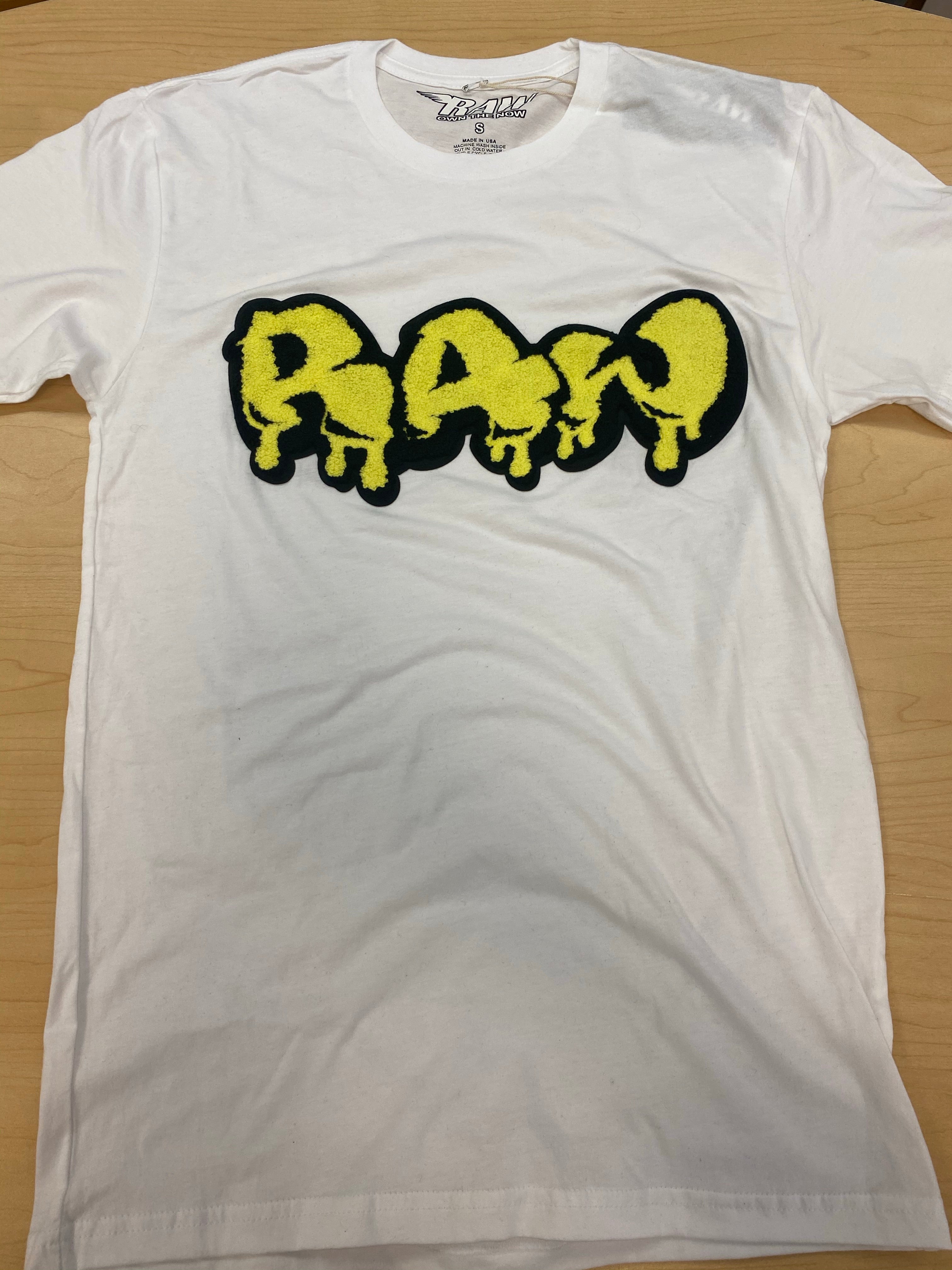 Rawalty - Raw Drip  White Yellow Tee
